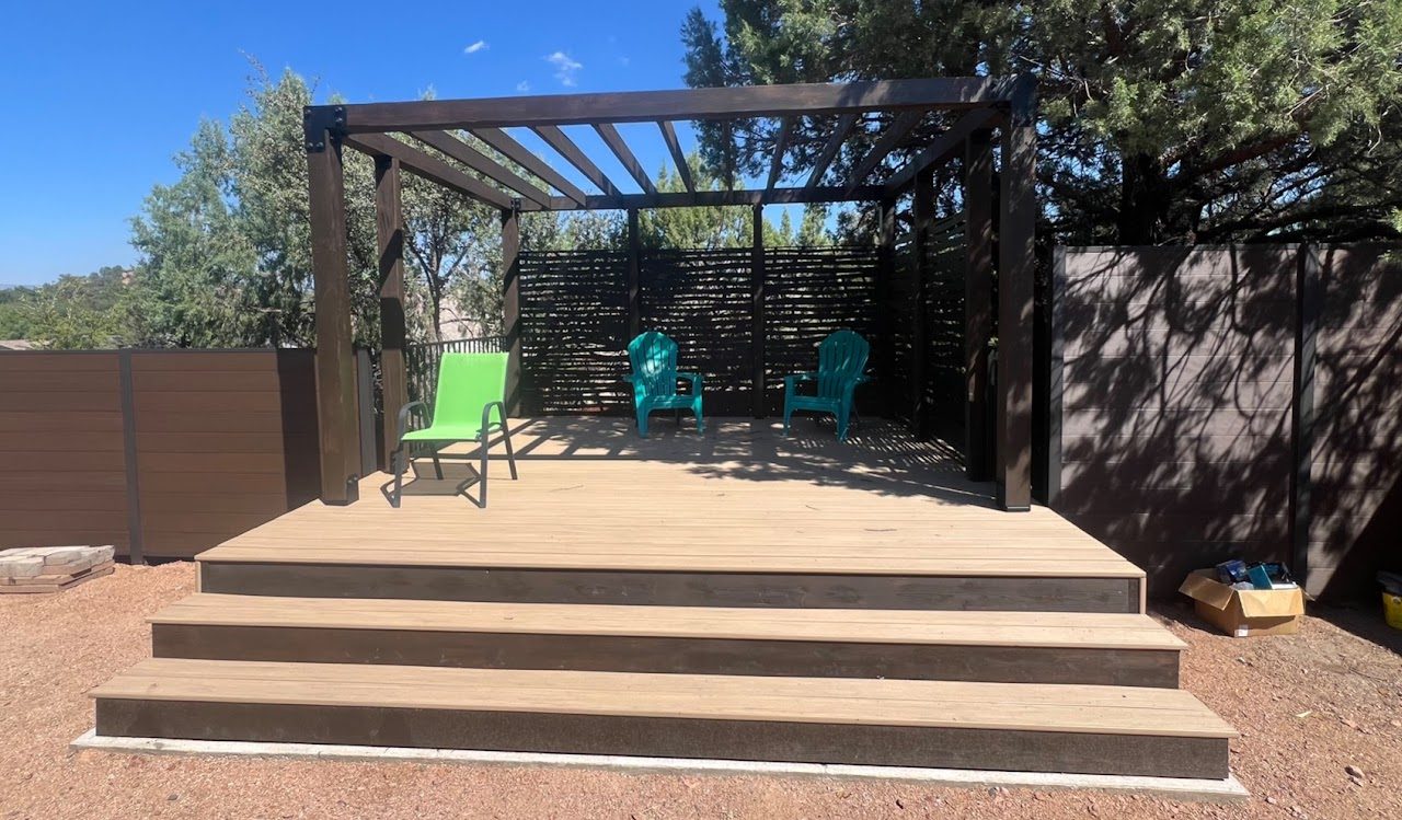 Deck and pergola project by Gila Home Solutions